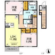 コートヤードDの間取り画像