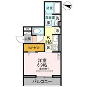 Noble raffiner上小町の間取り画像