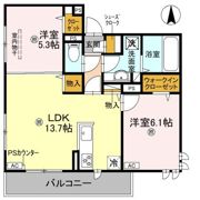 GRAMM東小野堀町WESTの間取り画像