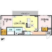 エムフルージュの間取り画像