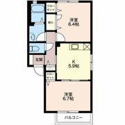 ウイステリア Bの間取り画像