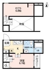 lumi es 大江(ルミエス)の間取り画像