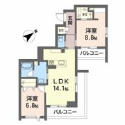 CLASSEUM連坊IIIの間取り画像