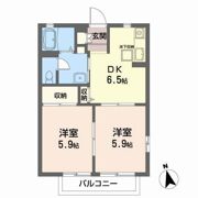 エステート桜Cの間取り画像