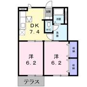 オーブリーKの間取り画像