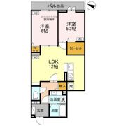 Noble raffiner上小町の間取り画像