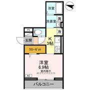 Noble raffiner上小町の間取り画像