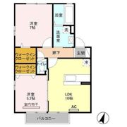 サンライズヒル Aの間取り画像