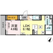 フラクタス南林間の間取り画像