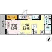 フラクタス南林間の間取り画像