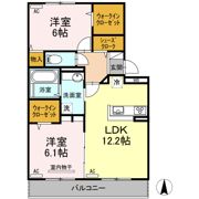 セジュール シンワの間取り画像