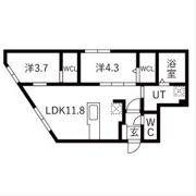 ラグランジュ円山の間取り画像
