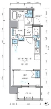 パークアクシス新大橋の間取り画像