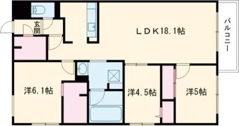 ZABO HILLS MISONOの間取り画像