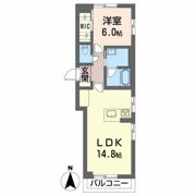 ベレオ赤木 HLの間取り画像