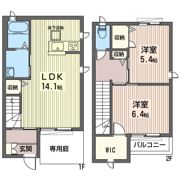 ミル フルール Hの間取り画像