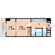 アスコット河原町駅前の間取り画像