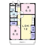 フリーダム中村の間取り画像