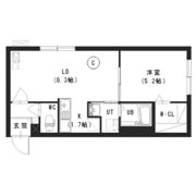 ブランブリエ中の島A棟の間取り画像