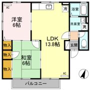 グリーンタウン上安 壱番館の間取り画像