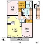 ロイヤル プレイスⅡ Bの間取り画像