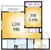 コモイルソーレ弁天の間取り画像