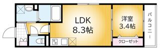 コモイルソーレ弁天の間取り画像