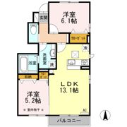 ルーエ・ポム Aの間取り画像