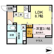 J-Room☆妃 Ⅶ番館 屋代駅前の間取り画像