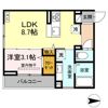 J-Room☆妃 Ⅶ番館 屋代駅前の間取り画像