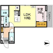 J-Room☆妃 Ⅶ番館 屋代駅前の間取り画像