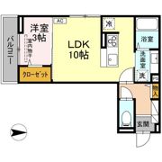 J-Room☆妃 Ⅶ番館 屋代駅前の間取り画像