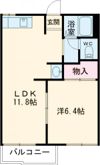 サンライズハイツ Bの間取り画像