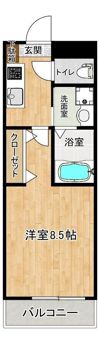 クロノス54昭和町の間取り画像