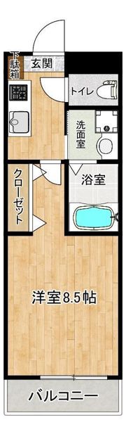 クロノス54昭和町の間取り画像