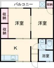岡アパートの間取り画像