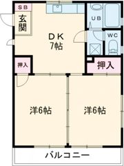 カルチェ佐川の間取り画像