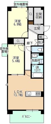 ペローサの間取り画像