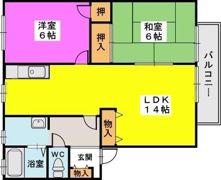 プレジデント正弥Ⅰの間取り画像