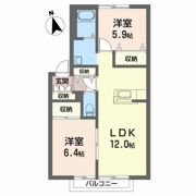 グリーンヒルズBの間取り画像