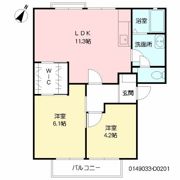 レ・シャルマントメゾン D棟の間取り画像