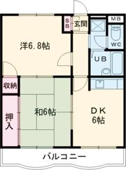 今枝マンションの間取り画像