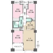 アボリアスコート笹塚ウエストの間取り画像