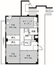 ビレッジハウス川井宿2号棟の間取り画像