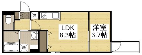 月光呉駅西の間取り画像