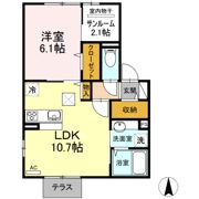 クレア中倉の間取り画像