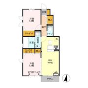 シェーングラース Bの間取り画像