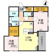 （仮）D-ROOM北越谷3丁目PJ B棟の間取り画像