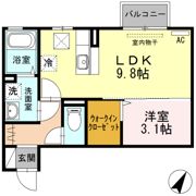 マリオン Ⅲの間取り画像