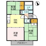 セジュールすばる Bの間取り画像